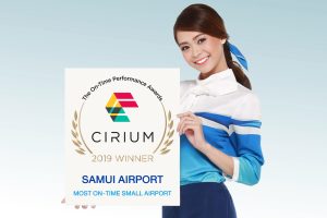 El aeropuerto de Samui, nombrado “Aeropuerto pequeño más puntual” del mundo en 2019 por Cirium